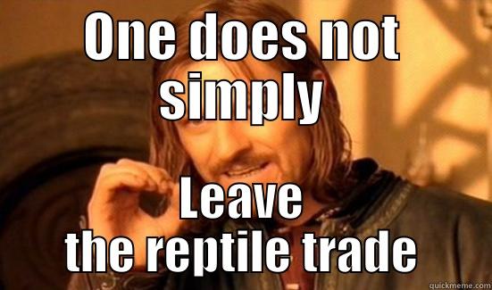 ONE DOES NOT SIMPLY LEAVE THE REPTILE TRADE Boromir