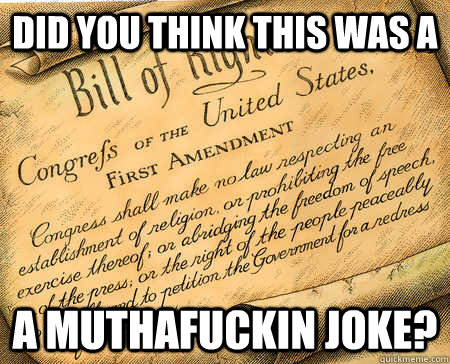 did you think this was a a muthafuckin joke? - did you think this was a a muthafuckin joke?  Jessica Ahlquist