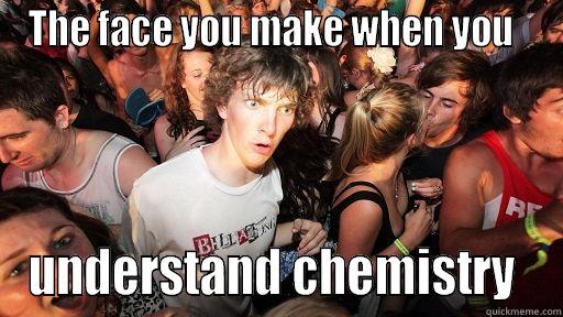 THE FACE YOU MAKE WHEN YOU   UNDERSTAND CHEMISTRY  Sudden Clarity Clarence