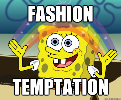 fashion  temptation  Spongebob rainbow