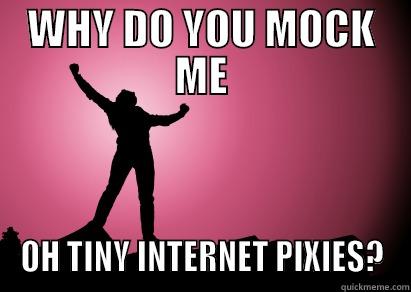 WHY DO YOU MOCK ME OH TINY INTERNET PIXIES? Misc