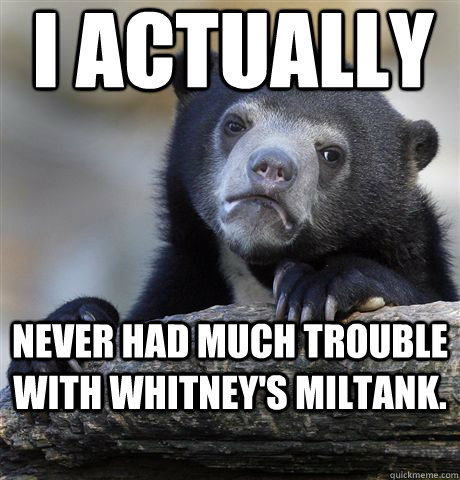 I actually never had much trouble with Whitney's Miltank. - I actually never had much trouble with Whitney's Miltank.  Confession Bear
