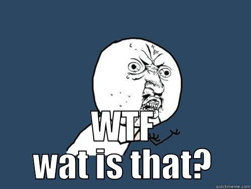  WTF WAT IS THAT? Y U No