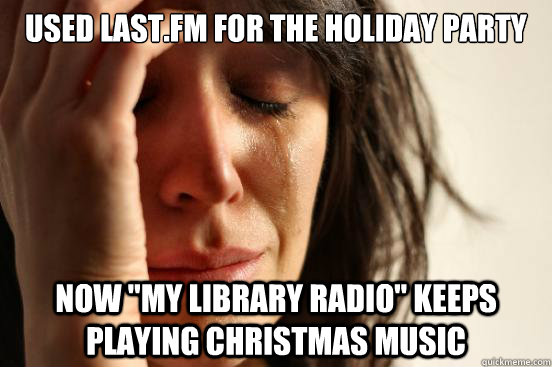Used last.fm for the holiday party Now 