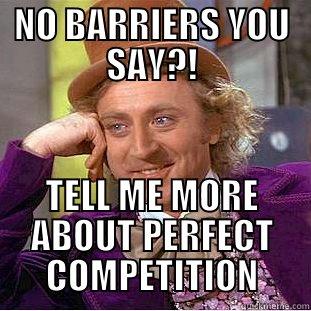 Perfect Competition - NO BARRIERS YOU SAY?! TELL ME MORE ABOUT PERFECT COMPETITION Condescending Wonka