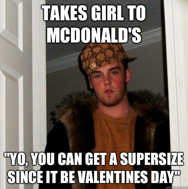 Takes girl to McDonald's  