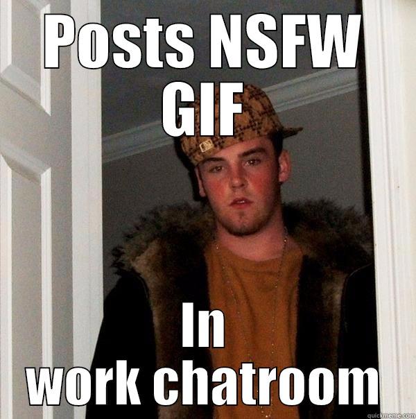 POSTS NSFW GIF IN WORK CHATROOM Scumbag Steve
