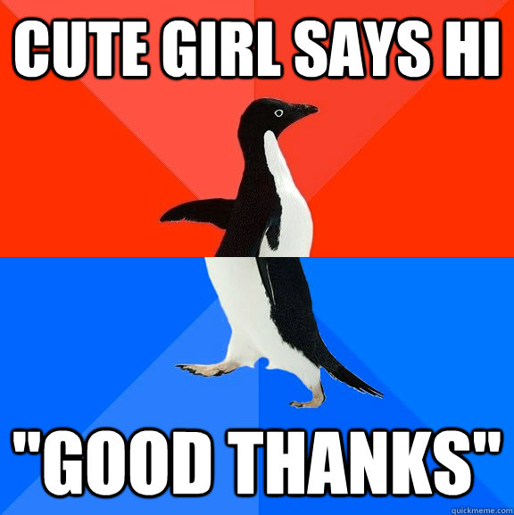 Cute girl says hi 