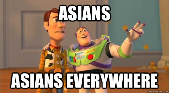 asians asians everywhere  Buzz Glitter