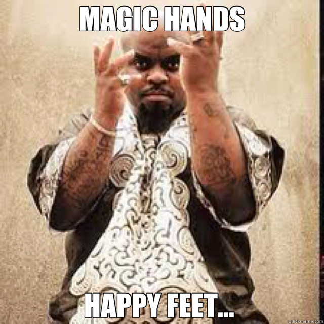 MAGIC HANDS HAPPY FEET...   