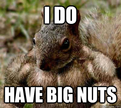 I do have big nuts  