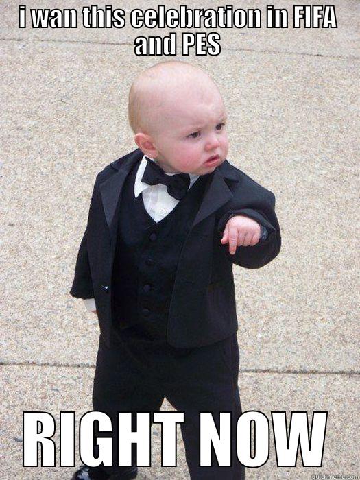 I WAN THIS CELEBRATION IN FIFA AND PES RIGHT NOW Baby Godfather