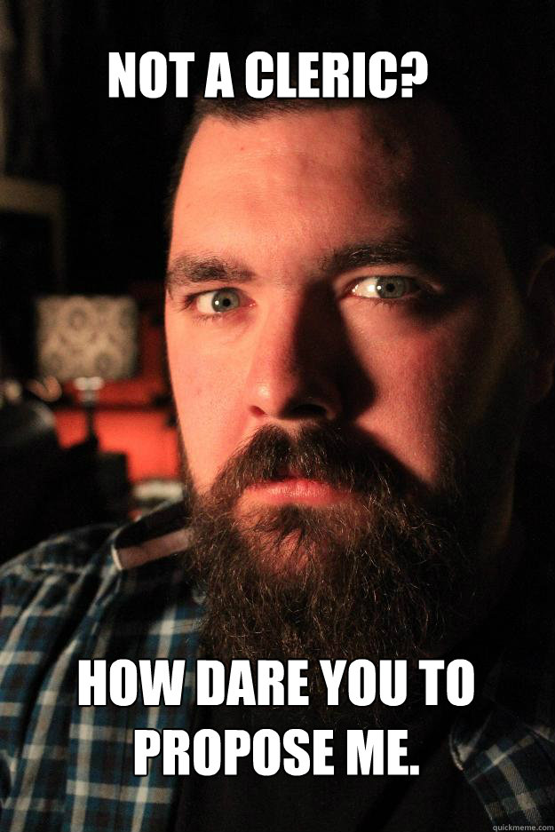 Not a cleric? How dare you to propose me.  Dating Site Murderer