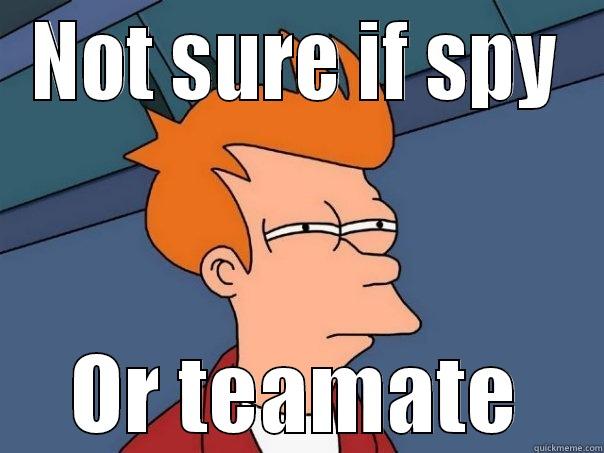 NOT SURE IF SPY OR TEAMATE Futurama Fry