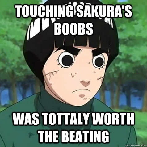 touching sakura's boobs  was tottaly worth the beating - touching sakura's boobs  was tottaly worth the beating  Misc