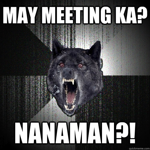 May Meeting Ka? nanaman?!  Insanity Wolf