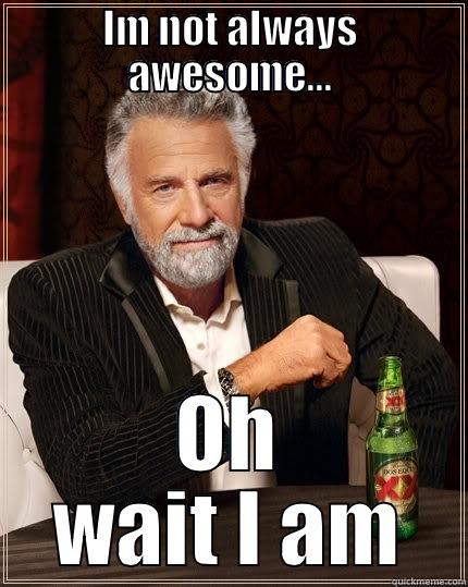 IM NOT ALWAYS AWESOME... OH WAIT I AM The Most Interesting Man In The World