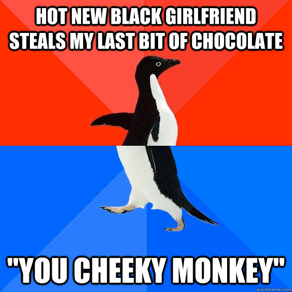 Hot new black girlfriend steals my last bit of chocolate 
