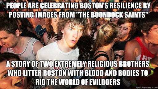 People are celebrating Boston's resilience by posting images from 