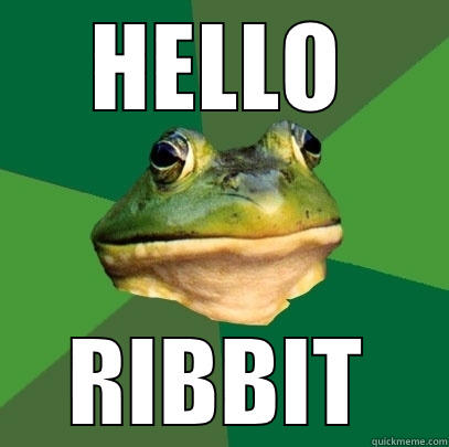HELLO RIBBIT Foul Bachelor Frog