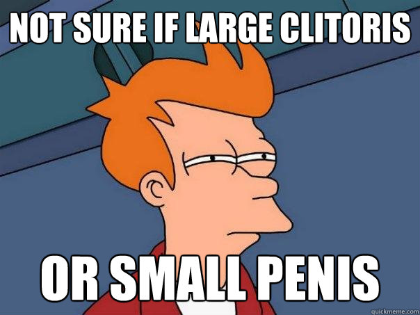 Not sure if large clitoris Or small penis - Not sure if large clitoris Or small penis  Futurama Fry