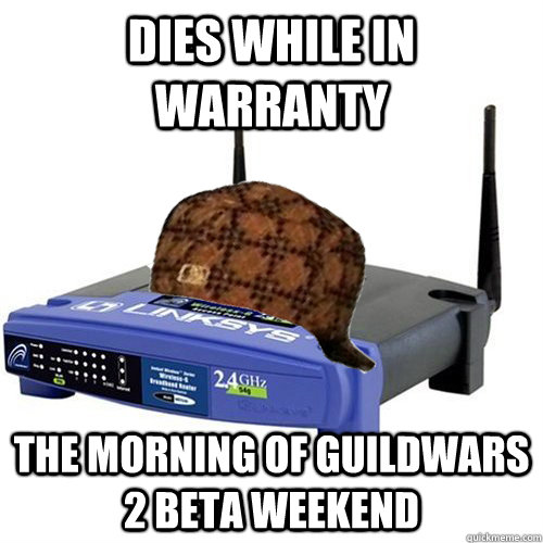 dies while in warranty the morning of guildwars 2 beta weekend  