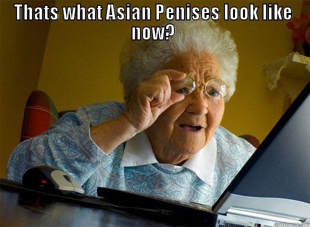 THATS WHAT ASIAN PENISES LOOK LIKE NOW?  Grandma finds the Internet