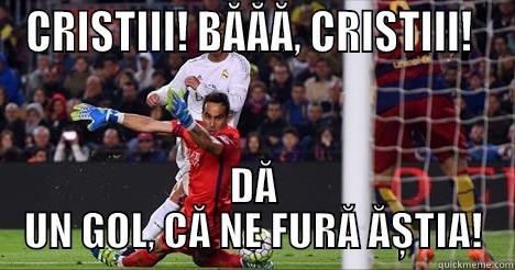 CRISTIII! BĂĂĂ, CRISTIII!  DĂ UN GOL, CĂ NE FURĂ ĂȘTIA! Misc