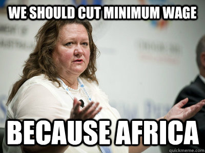 we should cut minimum wage because africa  