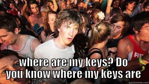 where are my keys -  WHERE ARE MY KEYS? DO YOU KNOW WHERE MY KEYS ARE Sudden Clarity Clarence