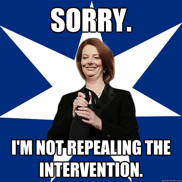 Sorry. I'm not repealing the intervention.  