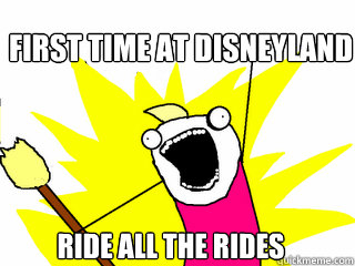 First Time at Disneyland Ride all the rides  All The Things