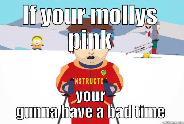 IF YOUR MOLLYS PINK YOUR GUNNA HAVE A BAD TIME Super Cool Ski Instructor