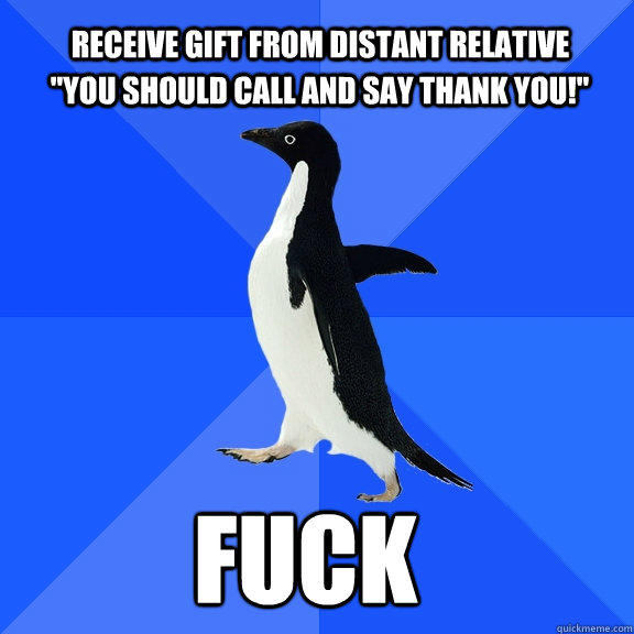 receive gift from distant relative 