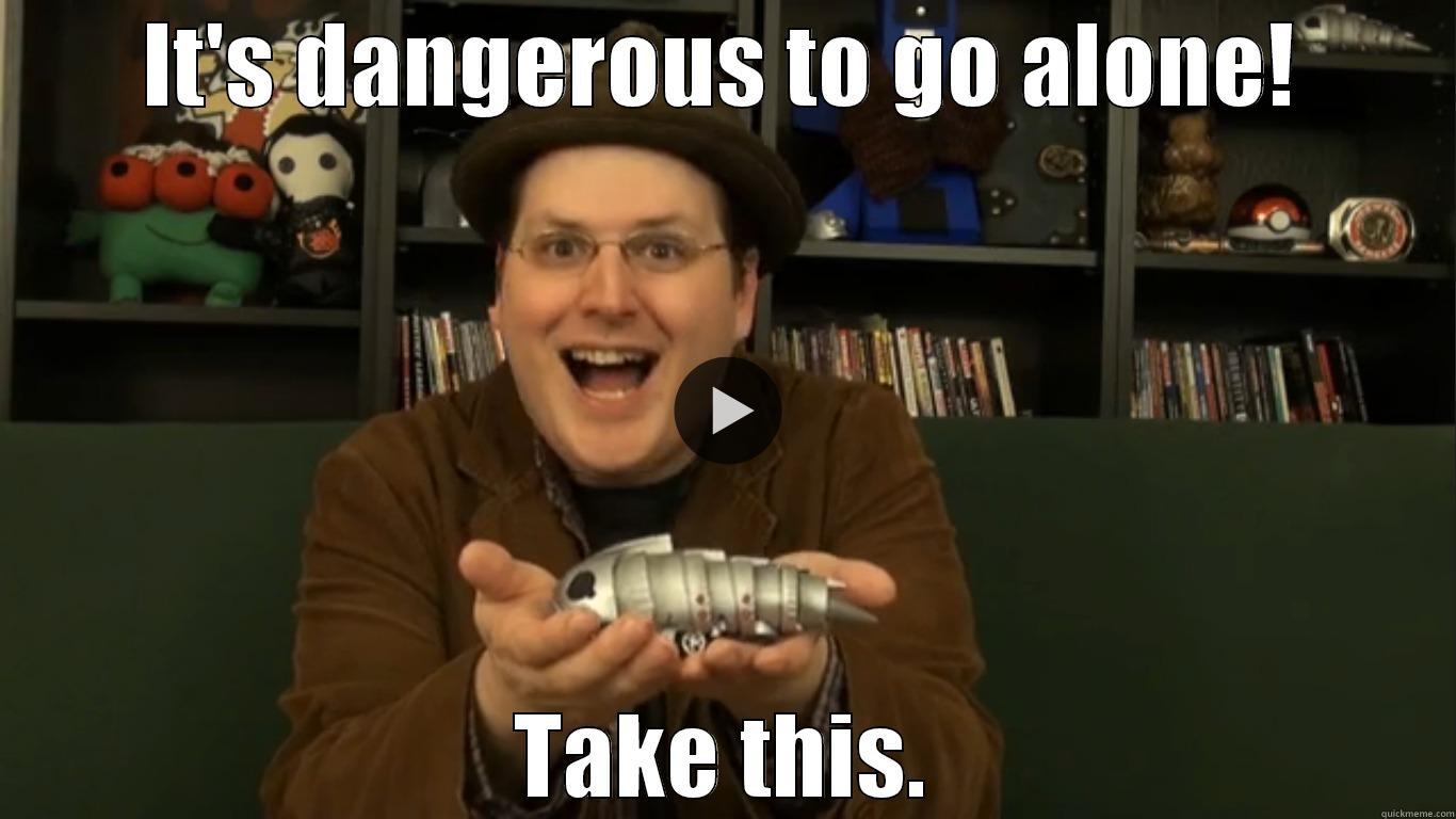 Linkara Offers a Cybermat - IT'S DANGEROUS TO GO ALONE! TAKE THIS. Misc