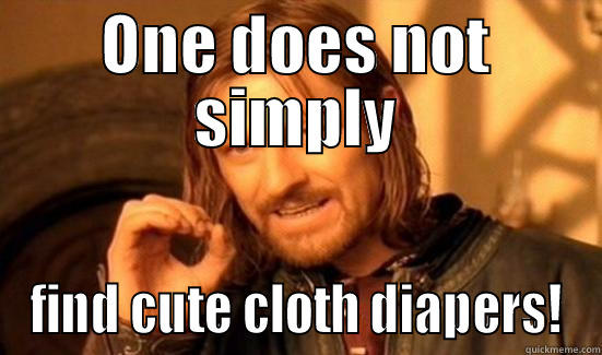 ONE DOES NOT SIMPLY FIND CUTE CLOTH DIAPERS! Boromir