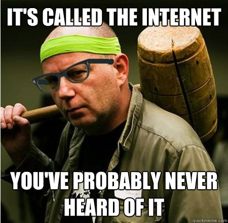 Image result for it's the internet the internet meme