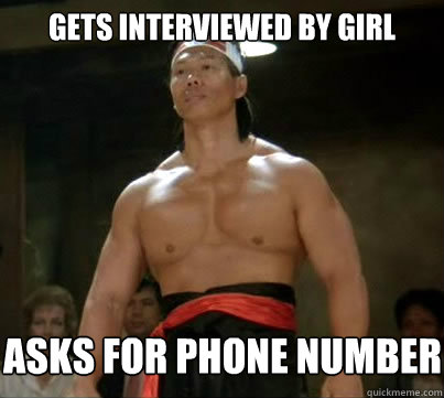 GETS INTERVIEWED BY GIRL ASKS FOR PHONE NUMBER  Aggressive Reginald