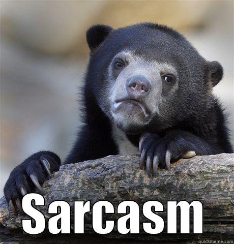  SARCASM Confession Bear