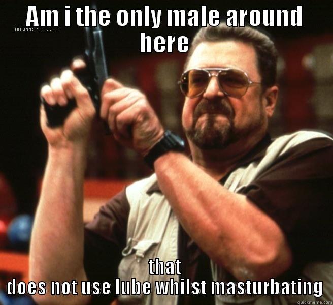 AM I THE ONLY MALE AROUND HERE THAT DOES NOT USE LUBE WHILST MASTURBATING Misc