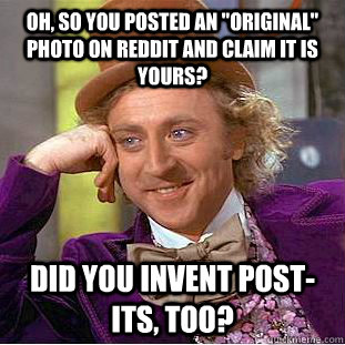 Oh, so you posted an 