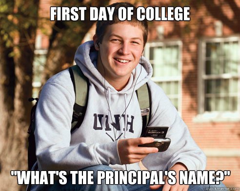 first day of college 