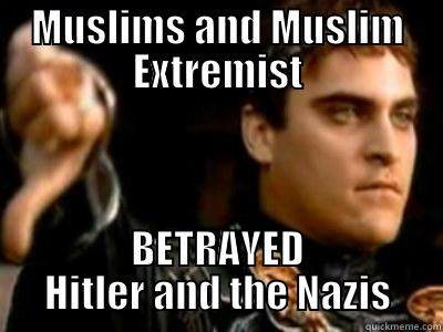 MUSLIMS AND MUSLIM EXTREMIST BETRAYED HITLER AND THE NAZIS Downvoting Roman