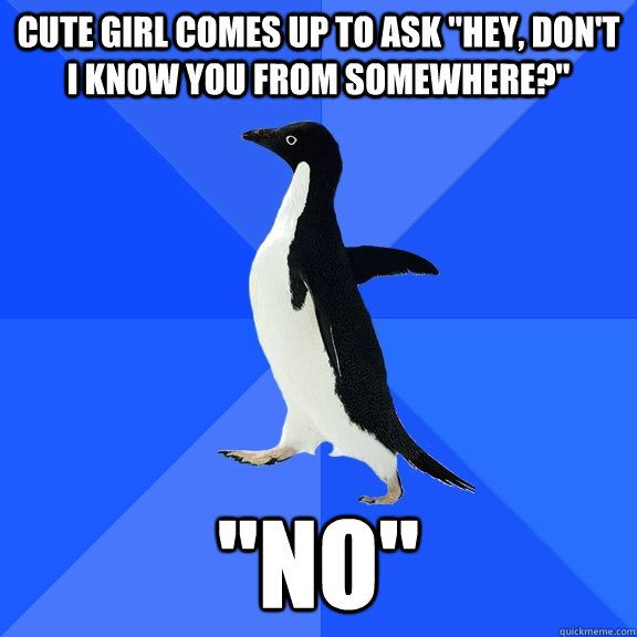 Cute girl comes up to ask 