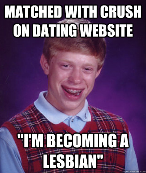 Matched with crush on dating website 