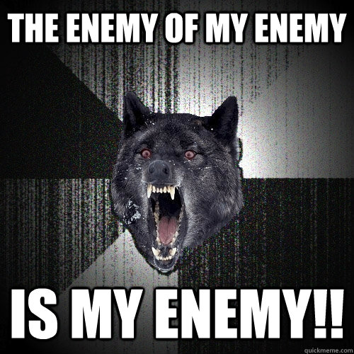 THE ENEMY OF MY ENEMY IS MY ENEMY!!  Insanity Wolf