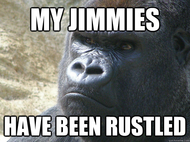 My jimmies Have been rustled  