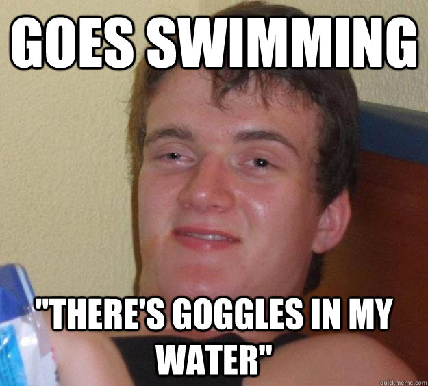 Goes Swimming 