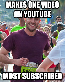 Makes one video on youtube Most subscribed  Ridiculously photogenic guy