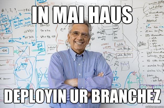 in mai haus deployin ur branchez  Engineering Professor